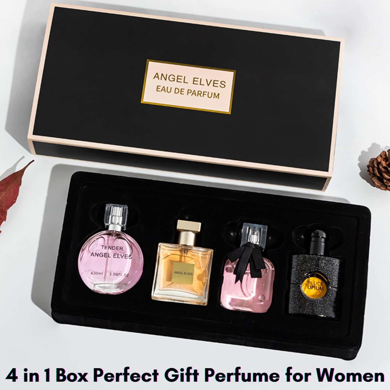 ZUNYSHA 4-Piece Eau de Parfum Gift Set for Women - 105ml