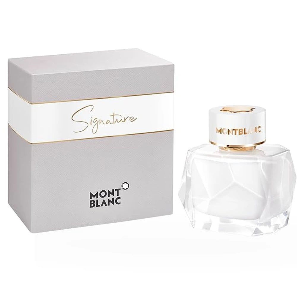Montblanc perfume bottle and packaging on a white background