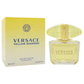 Versace Yellow Diamond perfume bottle and packaging on a white background